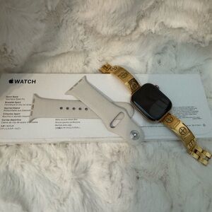 Apple Gold and Gray Smartwatch with Luxurious Design
